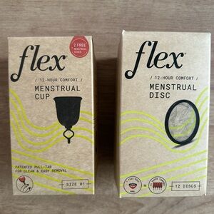 Flex Menstrual Cup + Menstrual Discs ~ BUNDLE (SAFETY-SEALED!)
